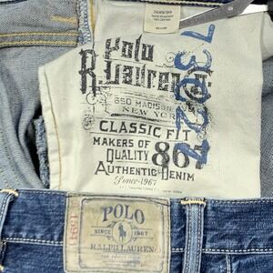Polo Ralph Lauren Jeans Mens Size 50Bx30 Classic Fit 867 Straight Leg Blue Denim
